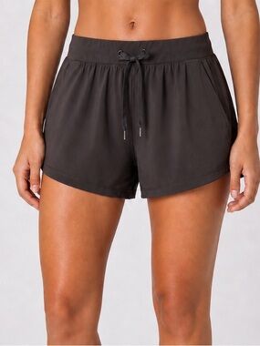 Espresso Athletic Drawstring Shorts